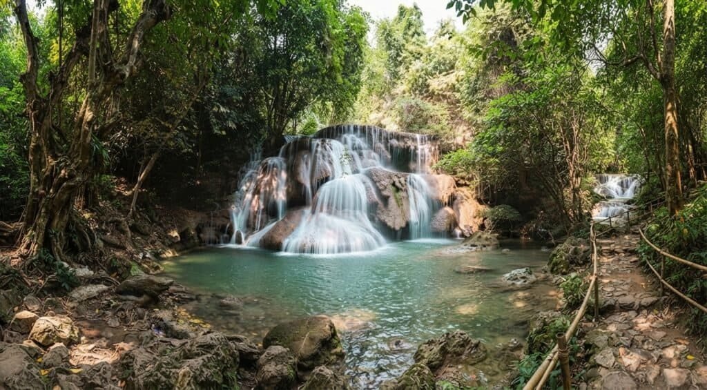 Erawan National Park Guide: The Complete 7-Tier Waterfall Guide (2026) erawan national park seven tier waterfall